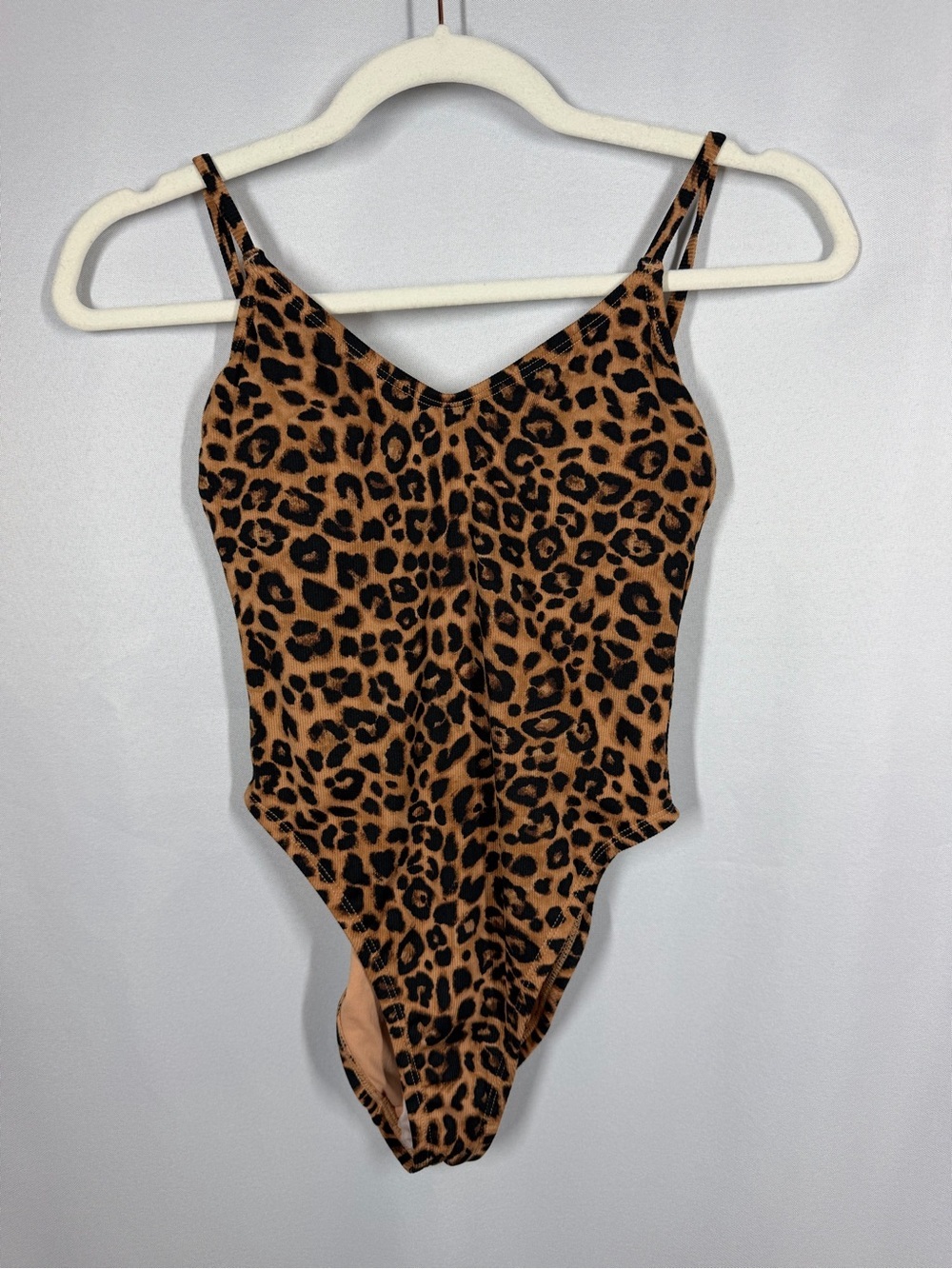 NWT Wild Fable | One Piece Cheetah Print Extra Cheeky Padded Bra Women's Size XS